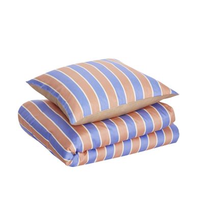 Hübsch Solace Sängkläder 60X63 140X200 Blå/Orange
