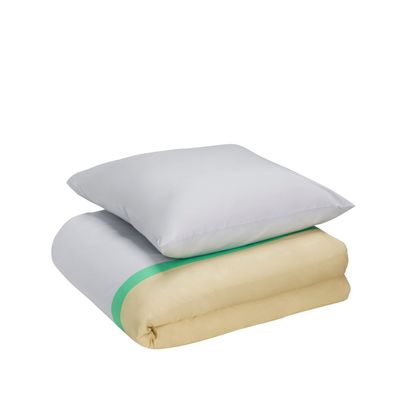 Hübsch Block Sängkläder 60/220 Beige/Flerfärgad
