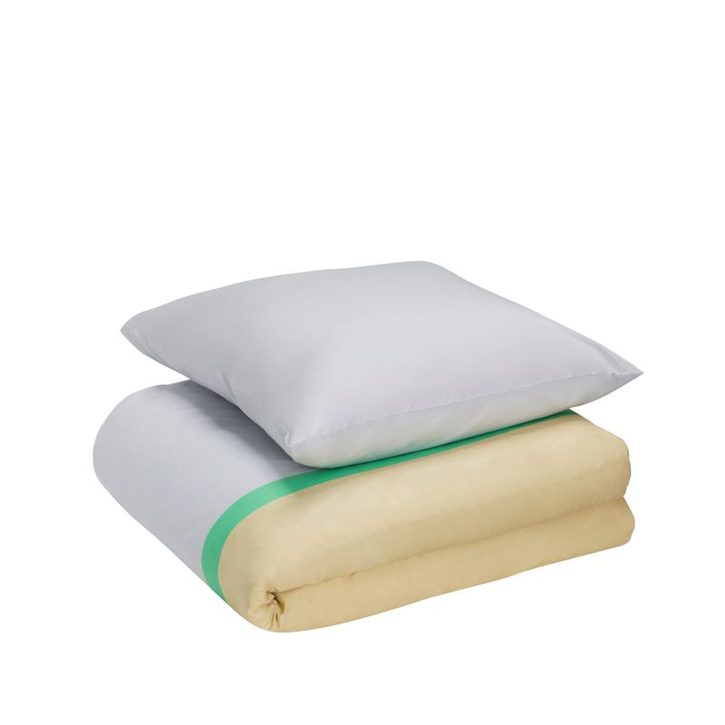 Hübsch Block Sängkläder 60/220 Beige/Flerfärgad