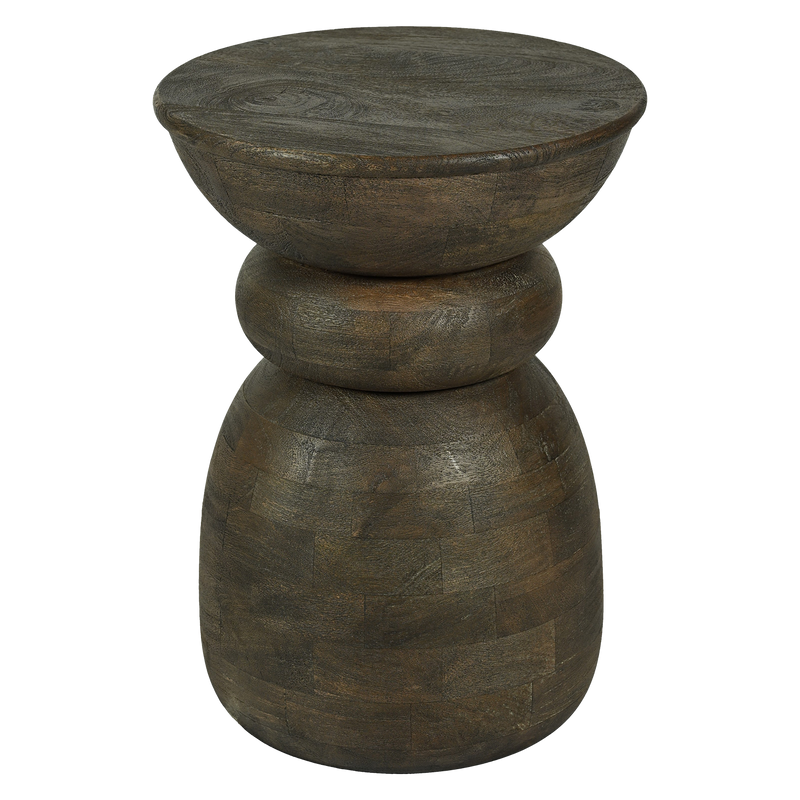 Affari of Sweden Oregon pall i mangoträ brun, Ø34 cm