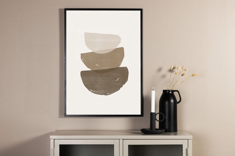 Venture Home Brush strokes Poster Beige