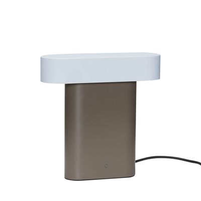 Hübsch Sleek Bordslampa Brun/Ljusgrå