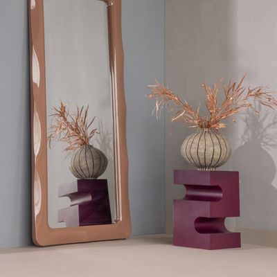 WOOOD Jessa Sidobord i Metall - Lila och Brun