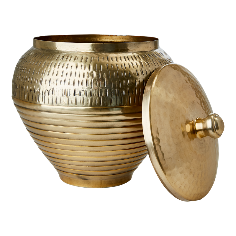 Affari of Sweden ELDORADO Urna med lock, Mässingsfärgad