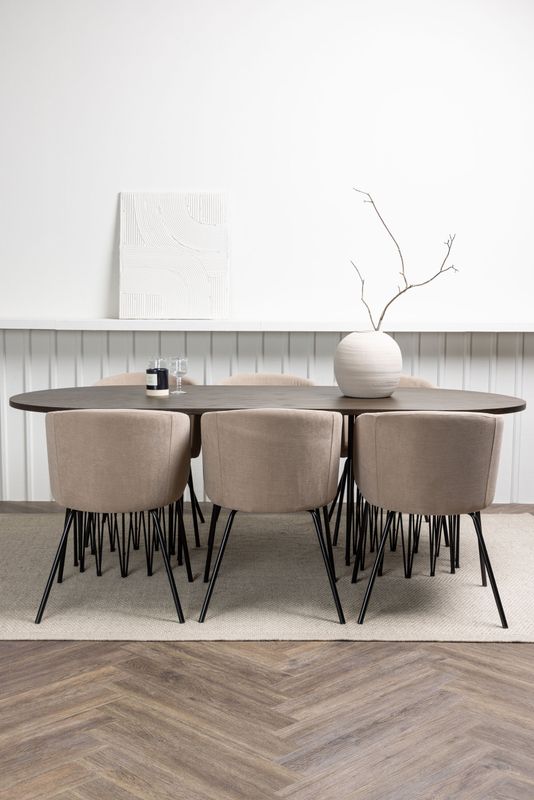 Venture Home Matgrupp Stone med stolarna Berit