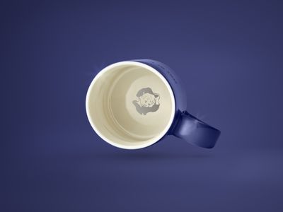 Design House Stockholm Astrid Lindgren Blå "Hyss hittar man inte på" mugg Nr. 5