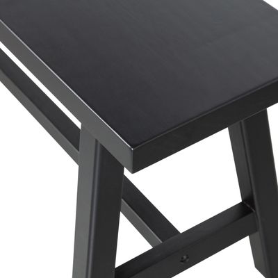 WOOOD Imme Bänk i Svart Furu 110 cm 2 st