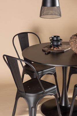 Venture Home Matgrupp Glade med 4st matstolar Tempe