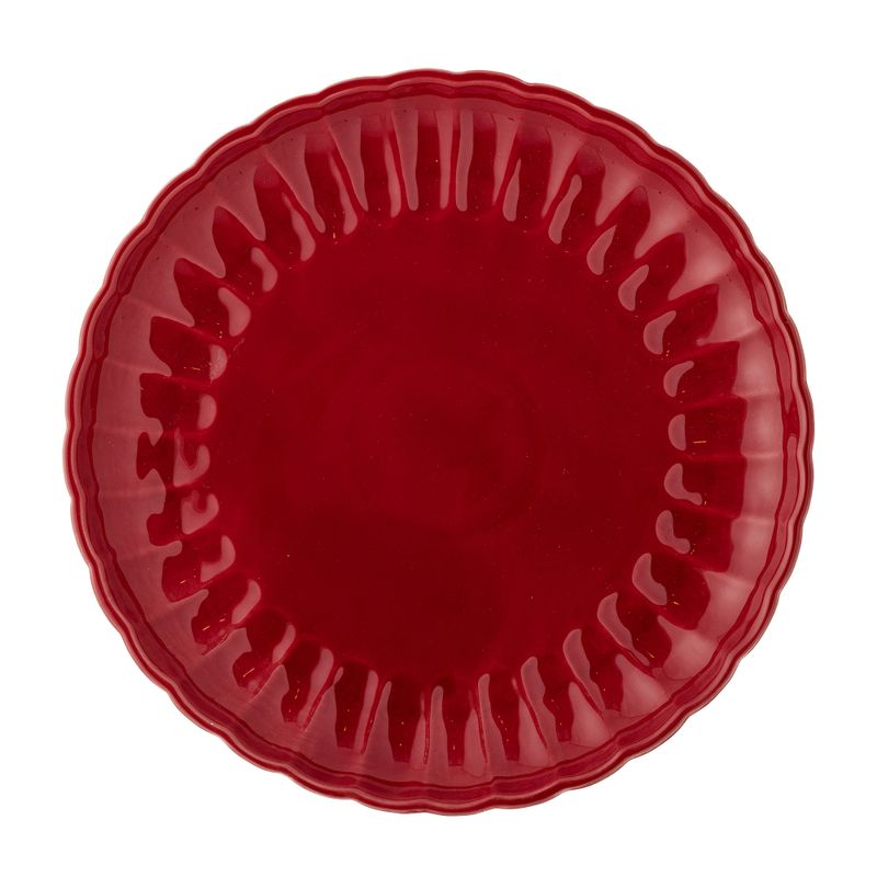 Bloomingville Latina Tallrik, Röd, Stengods - 6-pack