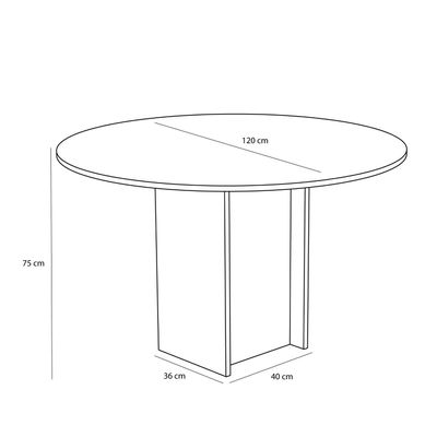 Hübsch Straight matbord i Natur Ekfanér