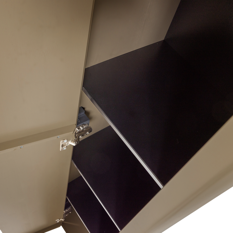 WOOOD Gunnar Smalt Högt Skåp i Furu, Färg: Mud