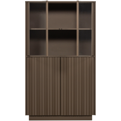 WOOOD Nova Låg Vitrinskåp Furu Truffle [FSC]