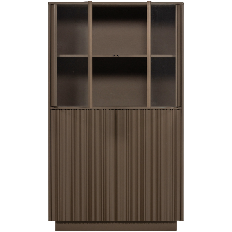 WOOOD Nova Låg Vitrinskåp Furu Truffle [FSC]