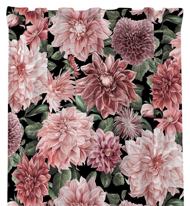 Redlunds Flowers Multilängd Svart 140x250 cm