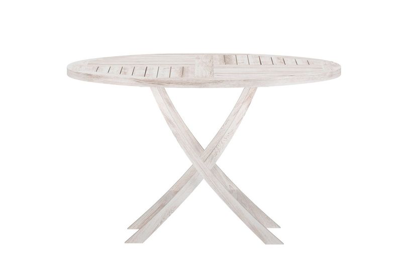 Venture Home Kenya Runt Matbord ⌀120 Vitputsad