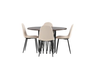 Venture Home Stone Rund Matgrupp