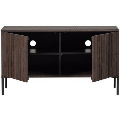 WOOOD New Gravure TV-bänk 100 cm i Askfanér Espresso