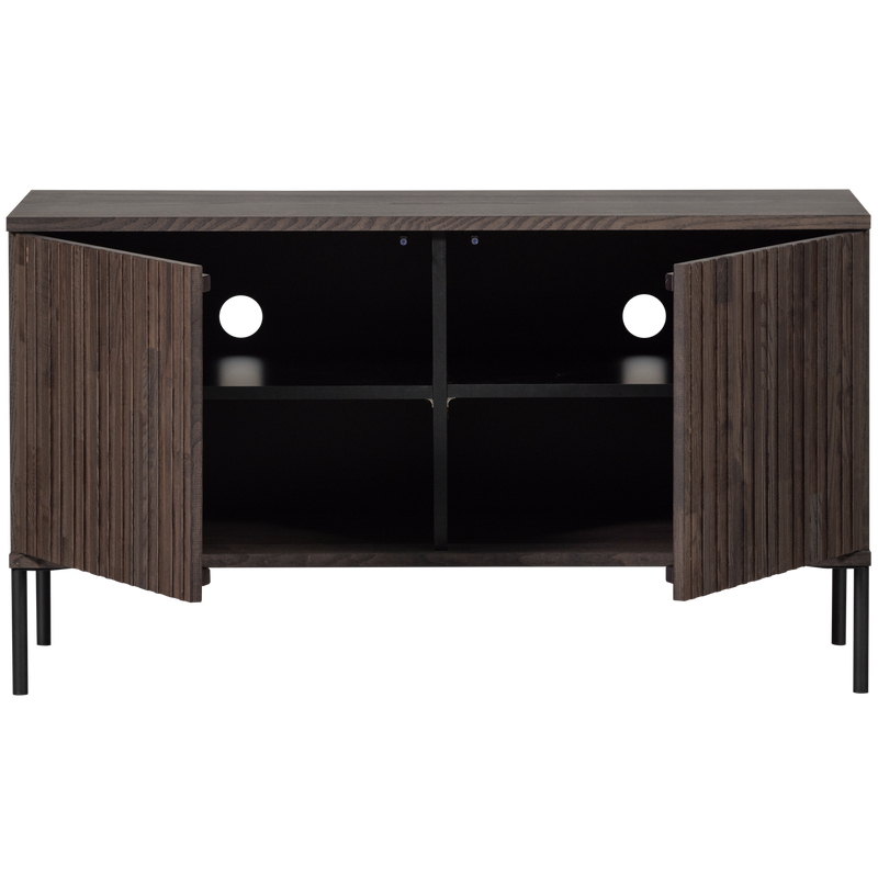 WOOOD New Gravure TV-bänk 100 cm i Askfanér Espresso
