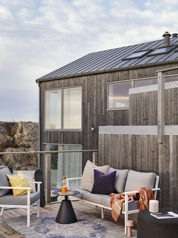 Brafab Amarante Utomhusmatta 160x230 cm Ljusblå/Grå