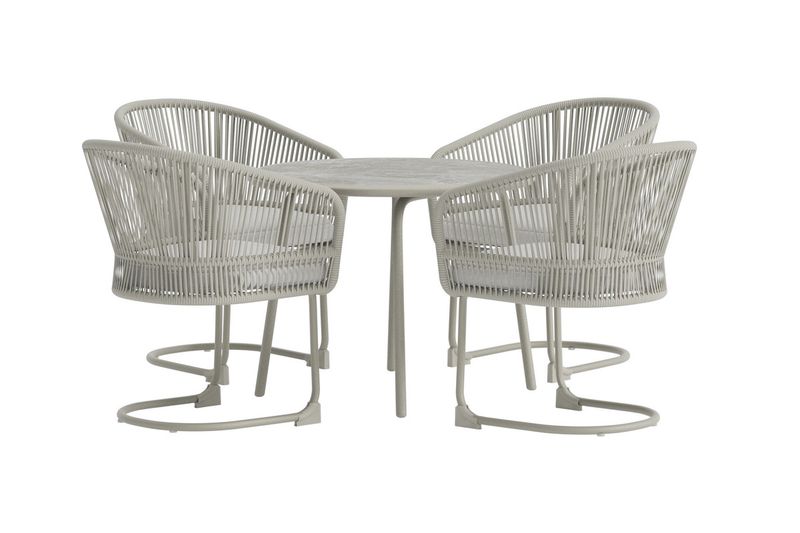 Venture Home Tilos Matgrupp Ljusgrå