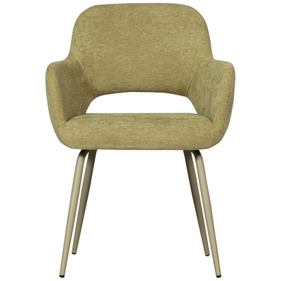 WOOOD Jenny Matstol i Väv Tyg Salviagrön 2 st