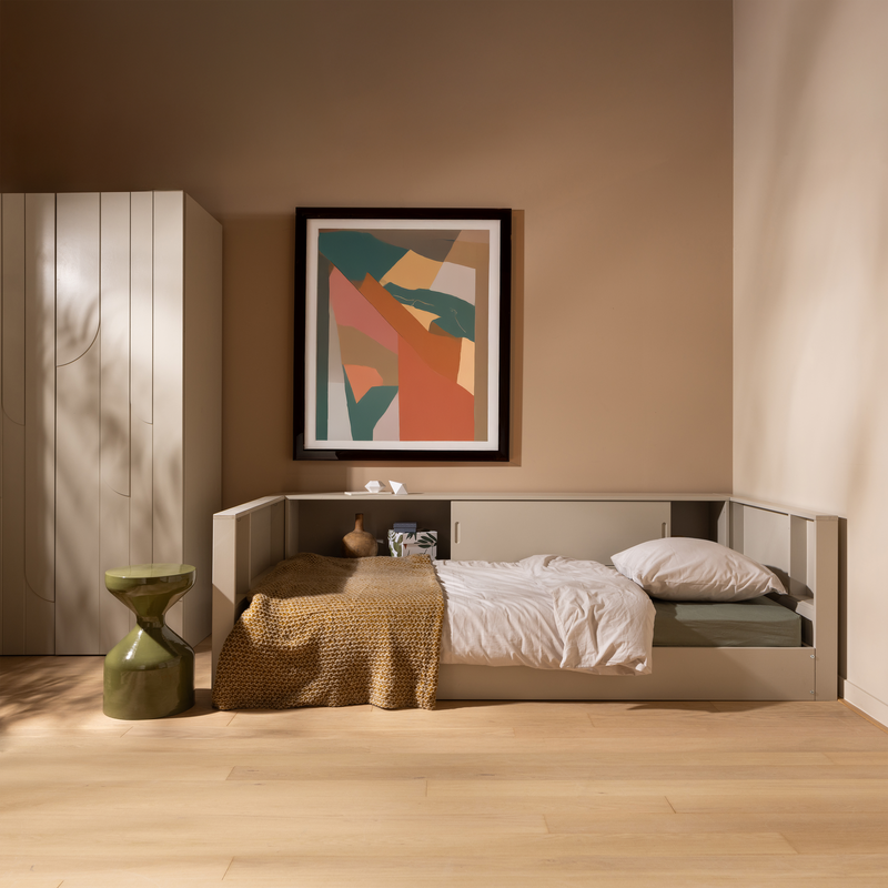 WOOOD Carter Sängbänk i Furu 'Dust' med Förvaring