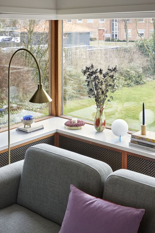 Hübsch Pipe Golvlampa Mässing 60xh168cm, E27