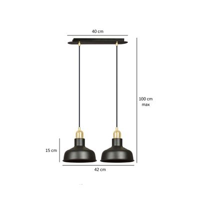 Emibig Lighting Taklampa IBOR 2 SVART
