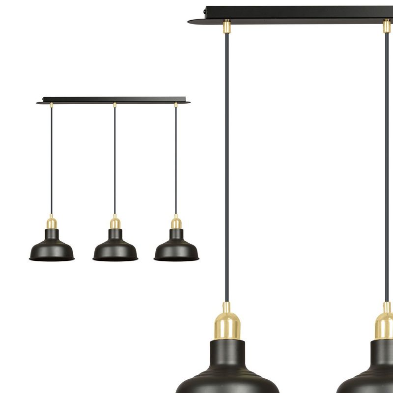 Emibig Lighting Taklampa IBOR 3 SVART