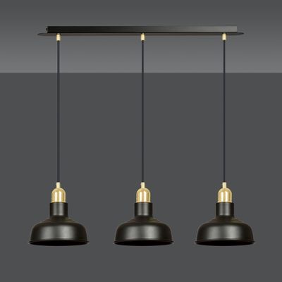 Emibig Lighting Taklampa IBOR 3 SVART