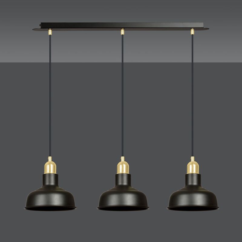Emibig Lighting Taklampa IBOR 3 SVART