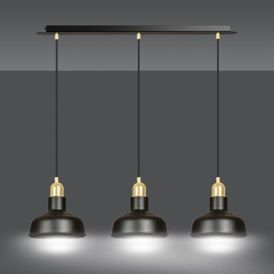 Emibig Lighting Taklampa IBOR 3 SVART