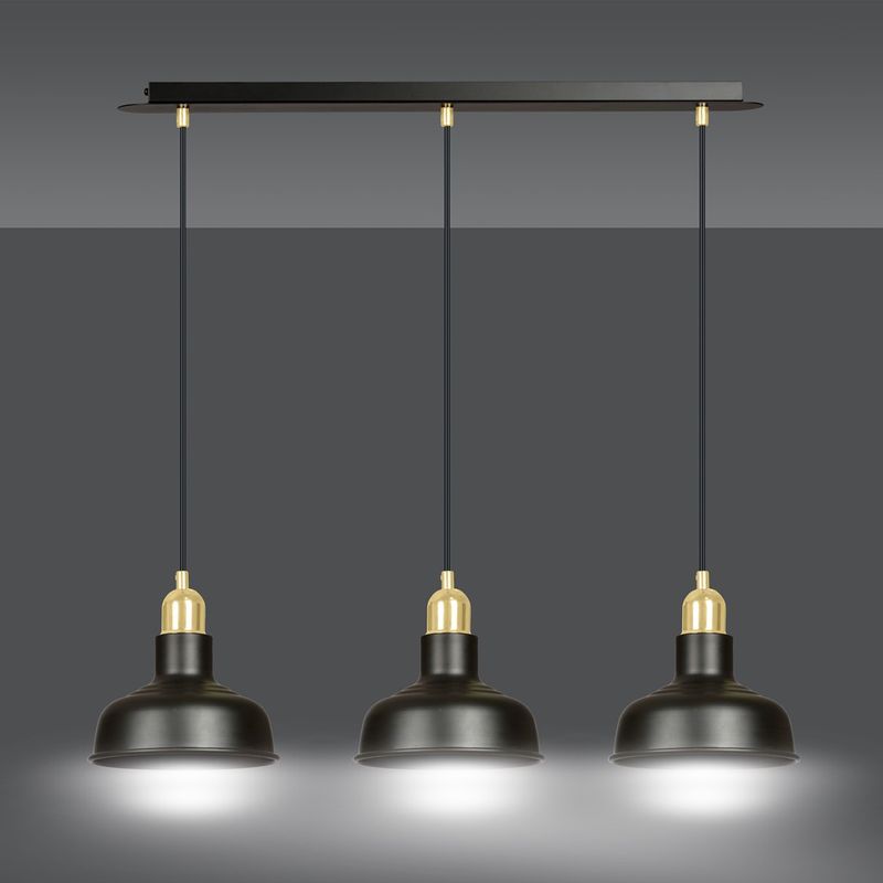 Emibig Lighting Taklampa IBOR 3 SVART