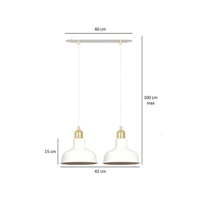 Emibig Lighting Taklampa IBOR 2 VIT