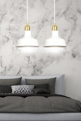 Emibig Lighting Taklampa IBOR 2 VIT