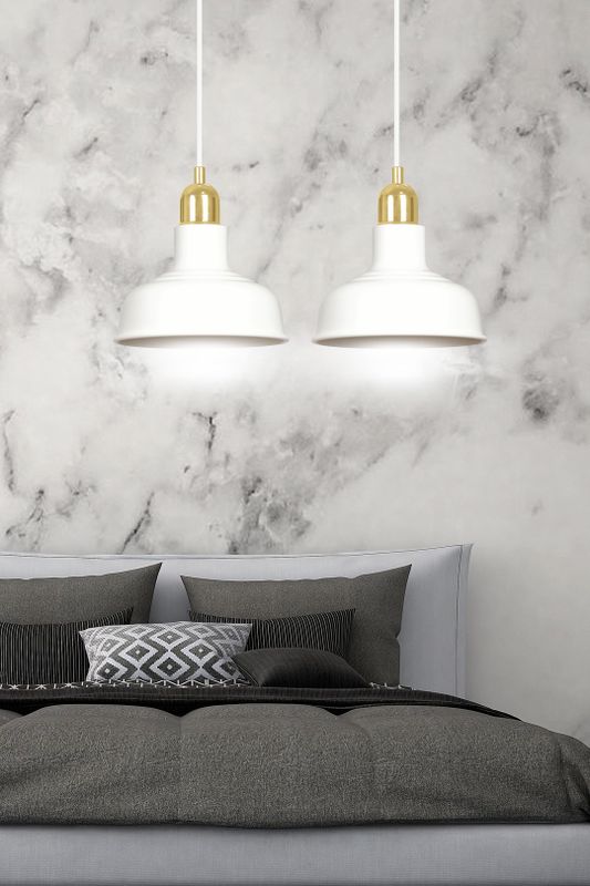 Emibig Lighting Taklampa IBOR 2 VIT