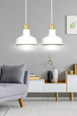 Emibig Lighting Taklampa IBOR 2 VIT
