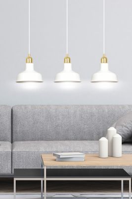 Emibig Lighting Taklampa IBOR 3 VIT