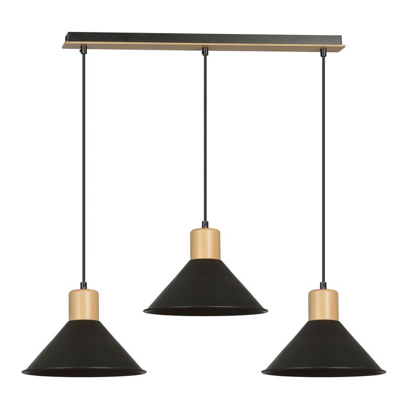 Emibig Lighting Taklampa ROWEN 3 SVART