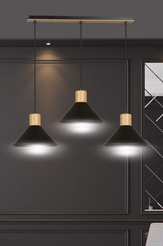Emibig Lighting Taklampa ROWEN 3 SVART