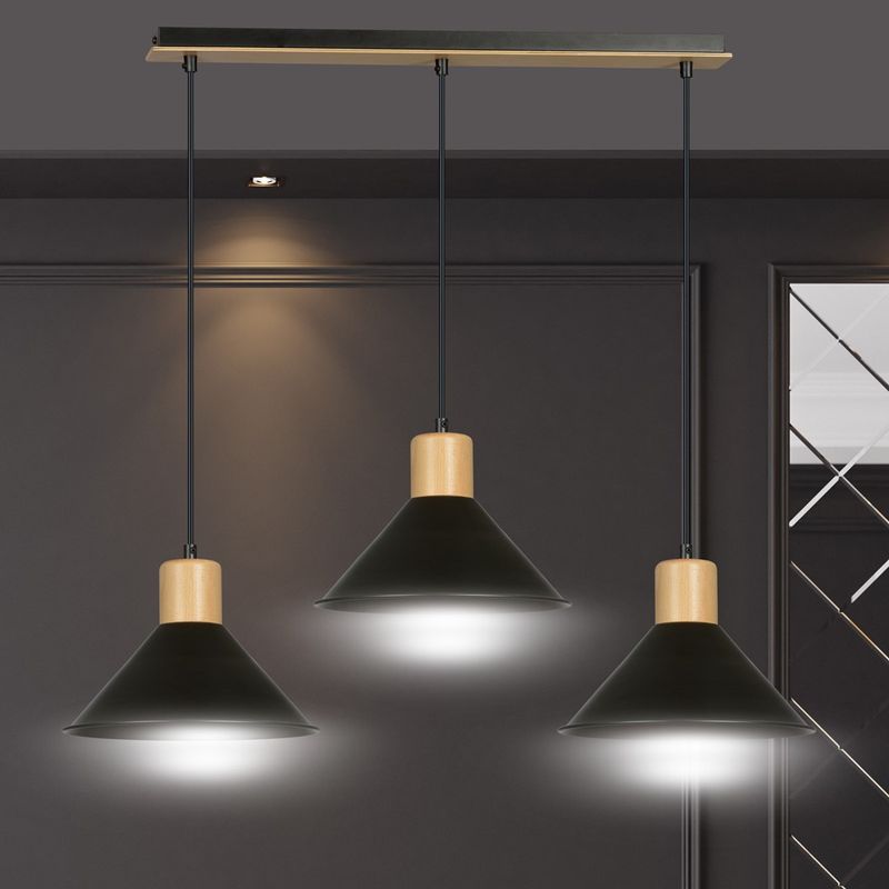 Emibig Lighting Taklampa ROWEN 3 SVART