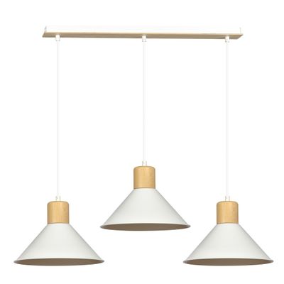 Emibig Lighting Taklampa ROWEN 3 VIT