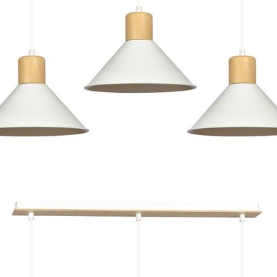 Emibig Lighting Taklampa ROWEN 3 VIT