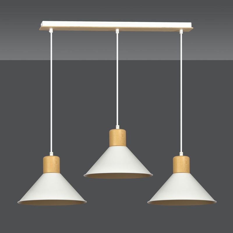 Emibig Lighting Taklampa ROWEN 3 VIT