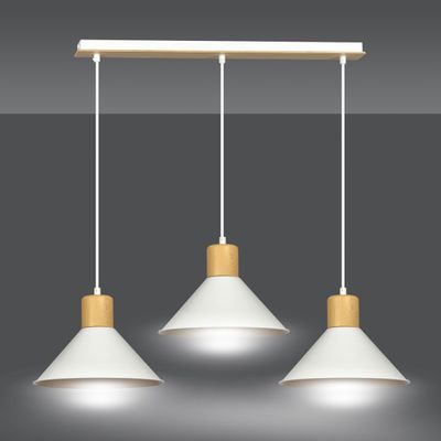 Emibig Lighting Taklampa ROWEN 3 VIT