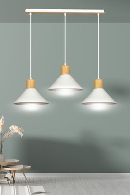 Emibig Lighting Taklampa ROWEN 3 VIT
