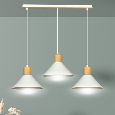 Emibig Lighting Taklampa ROWEN 3 VIT