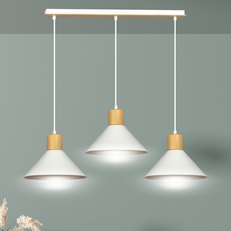 Emibig Lighting Taklampa ROWEN 3 VIT