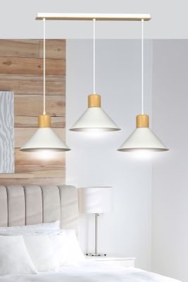 Emibig Lighting Taklampa ROWEN 3 VIT