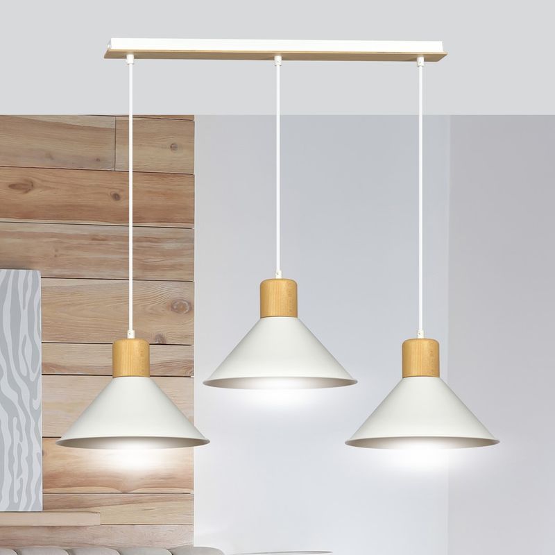 Emibig Lighting Taklampa ROWEN 3 VIT